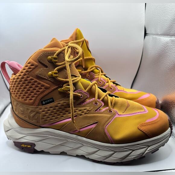 HOKA Anacapa Mid GTX Hiking Boots-Waterproof, Orange, NWT Size 10, No Box, Rare! - Picture 7 of 9